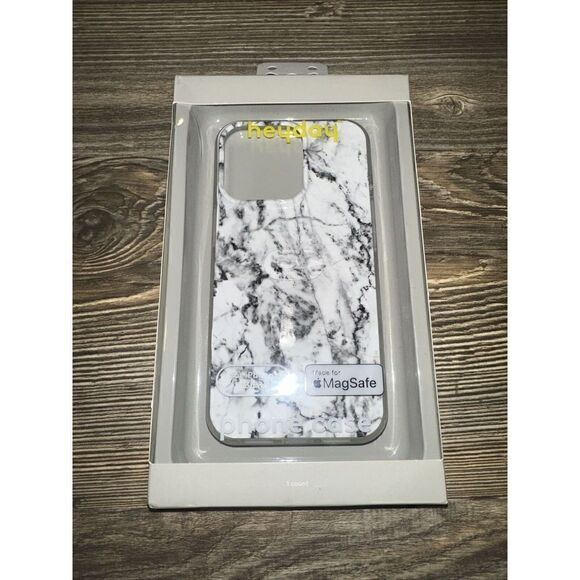 Heyday Apple iPhone 13 Pro Case with MagSafe - White Marble - Picture 1 of 4